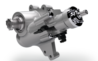 WABCO OnLaneASSIST with lane correction functionality based on a hydraulic steering gear by R.H. Sheppard and Nexteer Automotive magnetic torque overlay