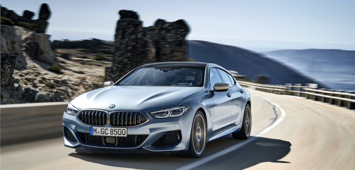 BMW 840i Gran Coupe on the road