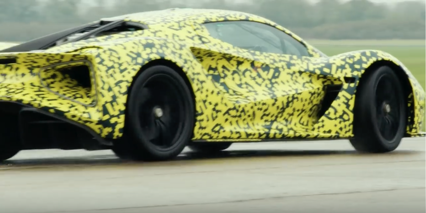 Testing footage of the Lotus Evija prototype Vehicle Dynamics International